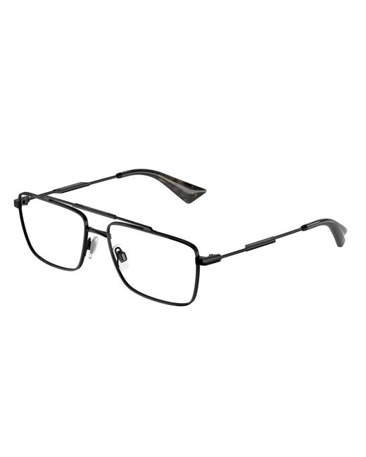 Dolce & Gabbana Black Dg1354 01 Optical Frames Metal Transparent Squared Normal for men
