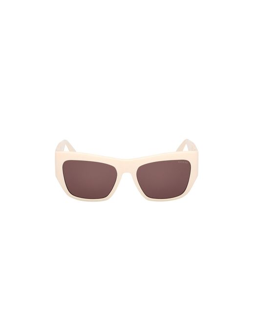Guess White Gu00252 25Y Sunglasses Injected Squared Normal