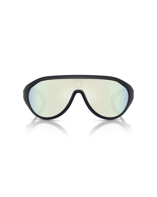 Moncler Black Me8009U Bombolle 50306J Sunglasses Injected Round Mirror