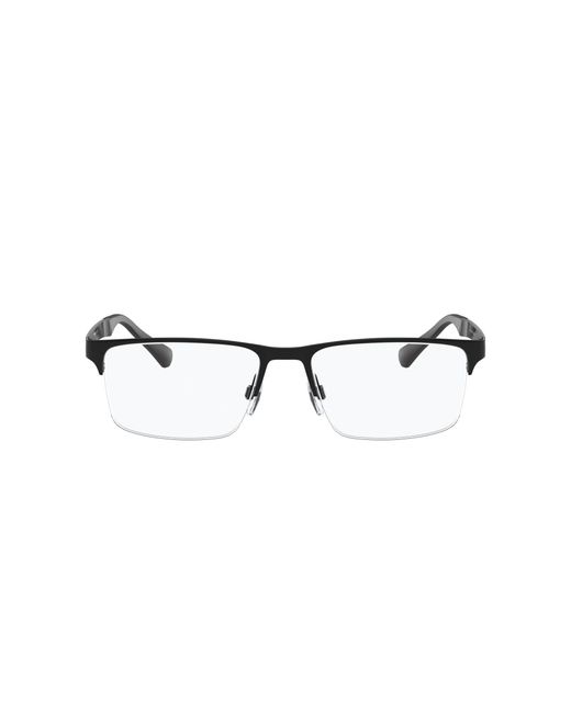 Emporio Armani Black Ea1110D 3175 Optical Frames Metal Squared Normal for men