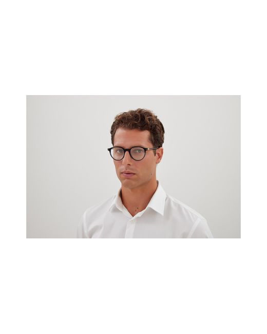 Montblanc Black Mb0340O 003 Optical Frames Acetate Transparent Squared for men