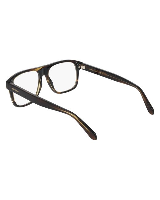 Ferragamo Black Sf3063 323 Optical Frames Acetate Squared Normal for men
