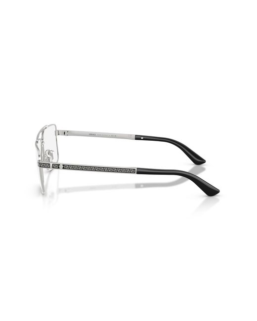 Versace Black Ve1315 1000 Optical Frames Metal Transparent Squared Normal for men
