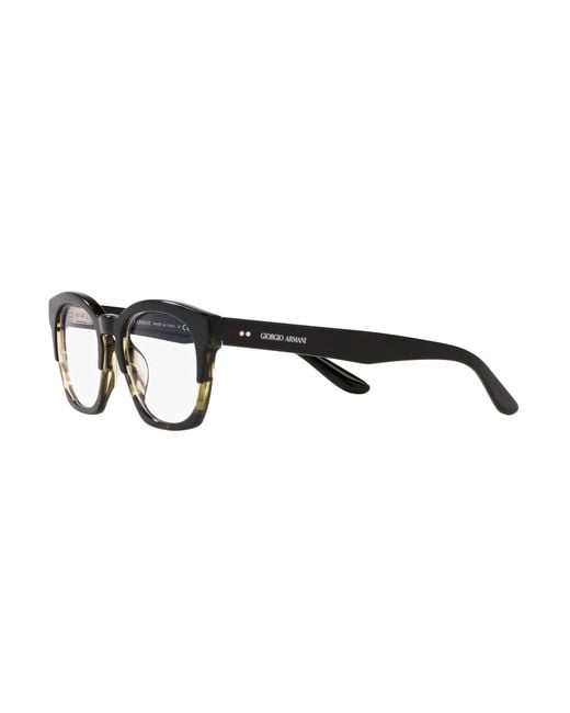 Giorgio Armani Black Ar7245U 6007 Optical Frames Acetate Transparent Squared Normal for men