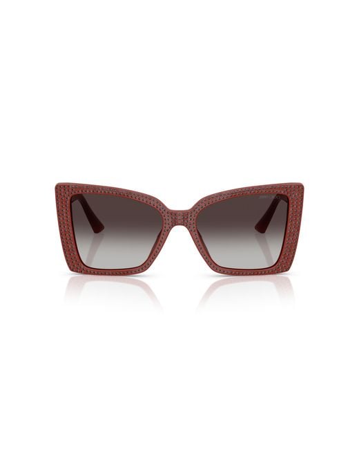 Jimmy Choo Black Jc5001B 50138G Sunglasses Acetate Butterfly Normal Shaded