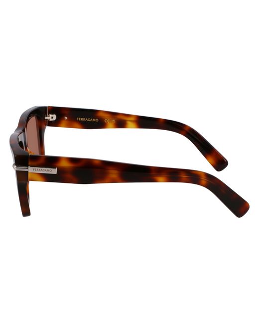 Ferragamo Black Sf2033S 240 Sunglasses Acetate Squared Normal for men