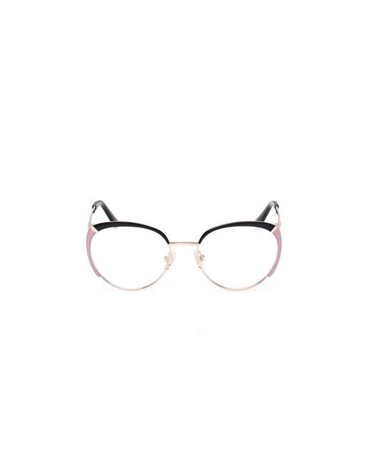 Guess Black Gu50250 005 Optical Frames Metal Round Normal