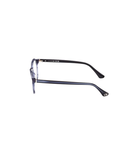 Web Black We5427 092 Optical Frames Acetate Round Normal for men