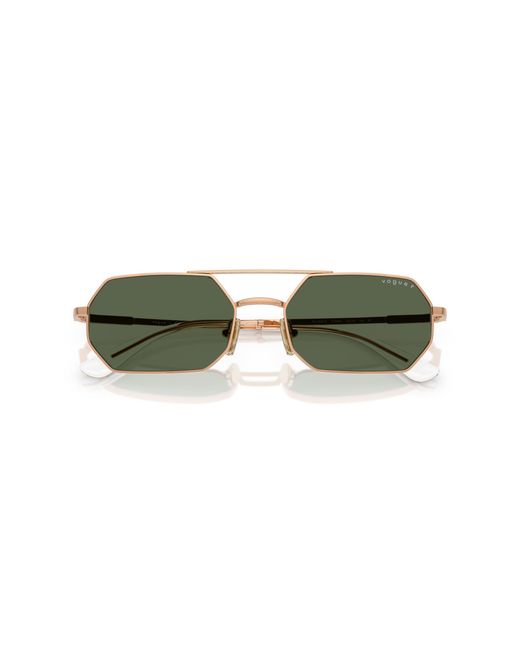 Vogue Eyewear Green Vo4329S 51529A Sunglasses Metal Geometric Polarized