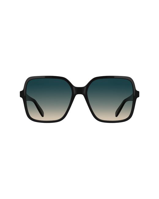 Longchamp Black Lo808S 001 Sunglasses Acetate Squared Normal