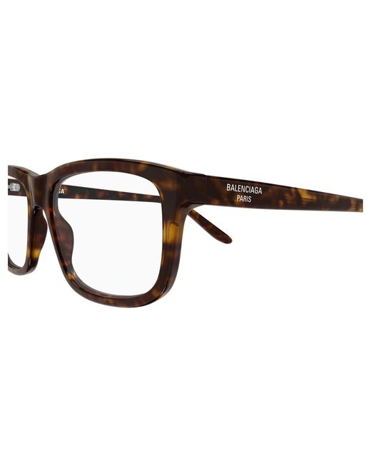 Balenciaga Black Bb0438O 002 Optical Frames Acetate Transparent Squared for men