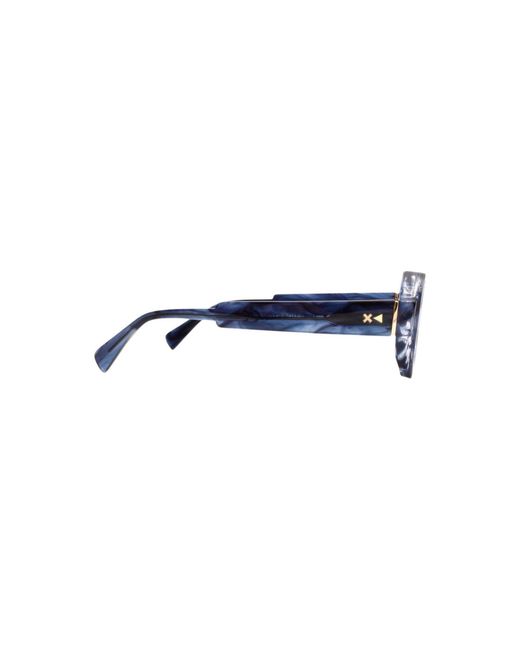 Xlab Blue Moreton Sunglasses Acetate Squared Polarized for men