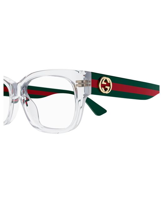 Gucci Black Gg0278O 016 Optical Frames Acetate Transparent Squared