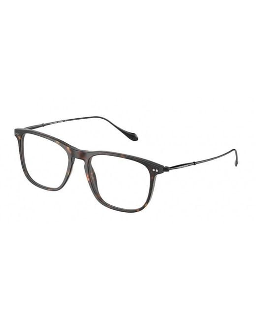 Giorgio Armani Black Ar7174 5089 Optical Frames Plastic Squared for men