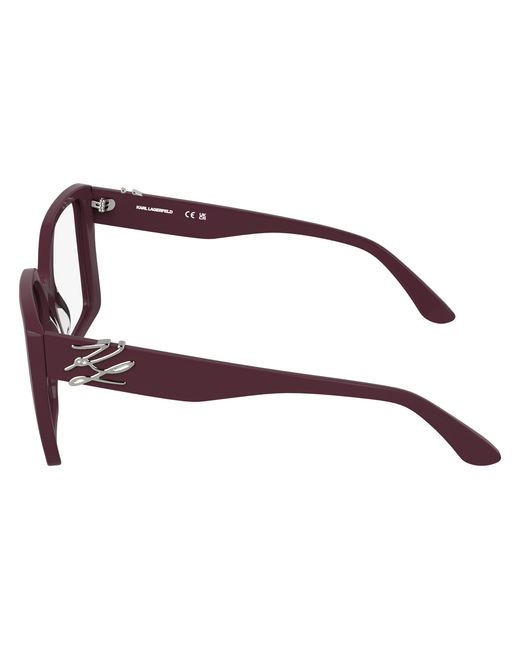 Karl Lagerfeld Black Kl6241 601 Optical Frames Acetate Squared Normal