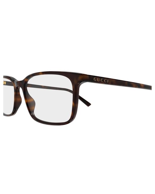 Gucci Black Gg1997O 006 Optical Frames Acetate Transparent Squared for men