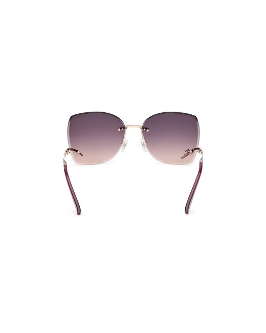 Guess Black Gu00269 32Z Sunglasses Metal Squared Normal