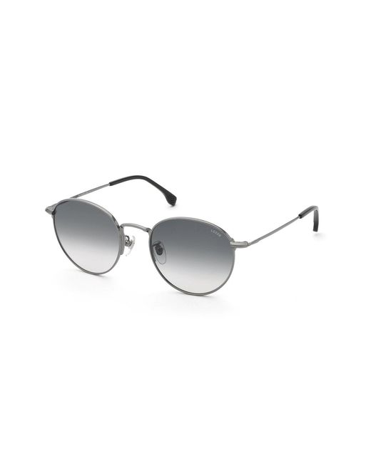 Lozza Black Sl2443 Gubbio 6 509 Sunglasses Metal Smoke Pantos Normal Nuanced for men