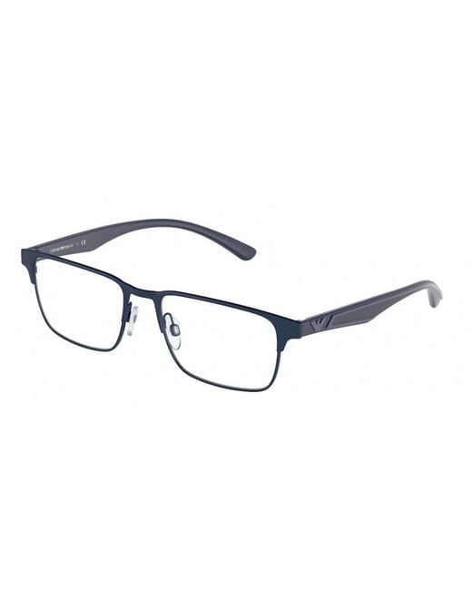 Emporio Armani Black Ea1121 3019 Optical Frames Metal Squared for men