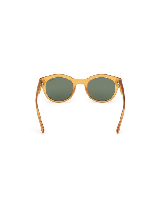 Guess Black Gu00298 39N Sunglasses Injected Round Normal for men
