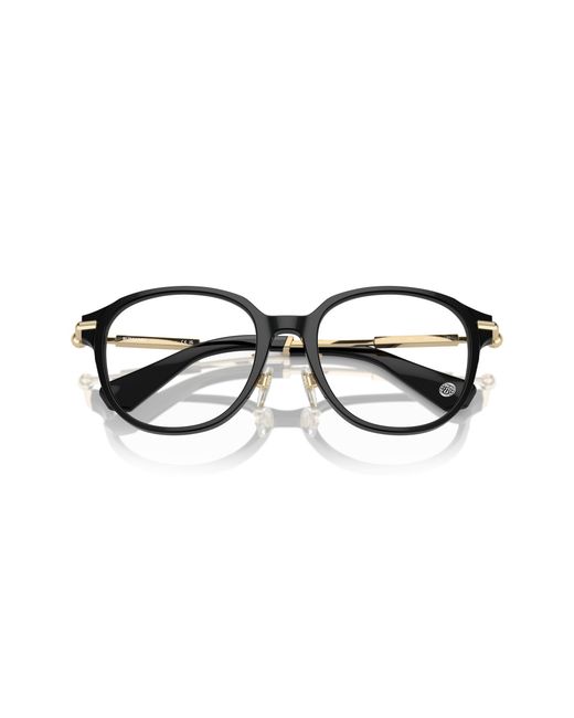 Burberry Black Be2412D 3001 Optical Frames Acetate Round Normal