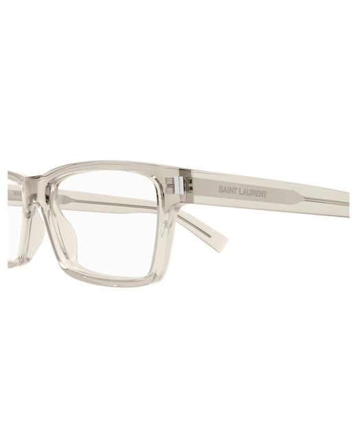 Saint Laurent Black Sl 622 013 Optical Frames Acetate Transparent Squared for men