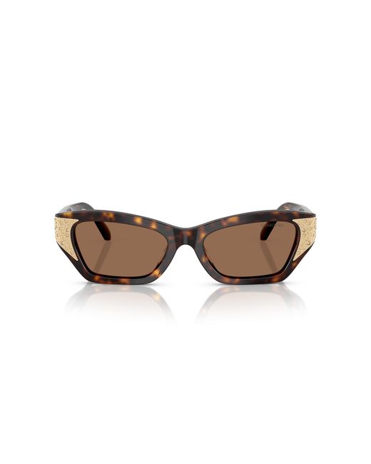 Swarovski Black Sk6029 100273 Sunglasses Acetate Cat Eye Normal