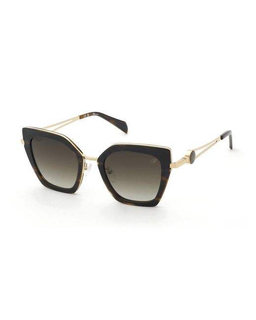 Blumarine Black Sbm244 300Y Sunglasses Metal Geometric Normal Nuanced