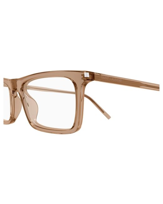 Saint Laurent Black Sl 890 Betty Thin Opt 005 Optical Frames Acetate Transparent Squared