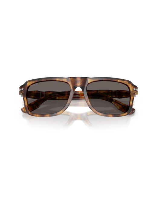 Persol Black Po8002S 1243B1 Sunglasses Acetate Squared Normal for men