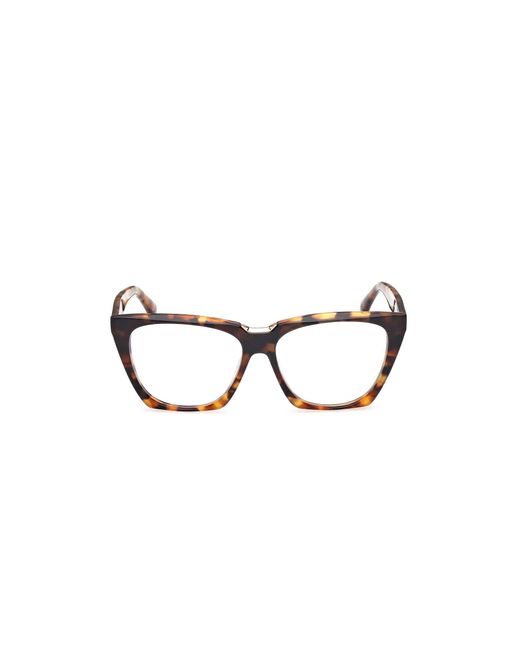 Max Mara Black Mm5188-B 056 Optical Frames Acetate Geometric Normal