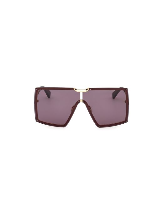 Max Mara Black Mm0117 Miller 30A Sunglasses Metal Smoke Mask Normal
