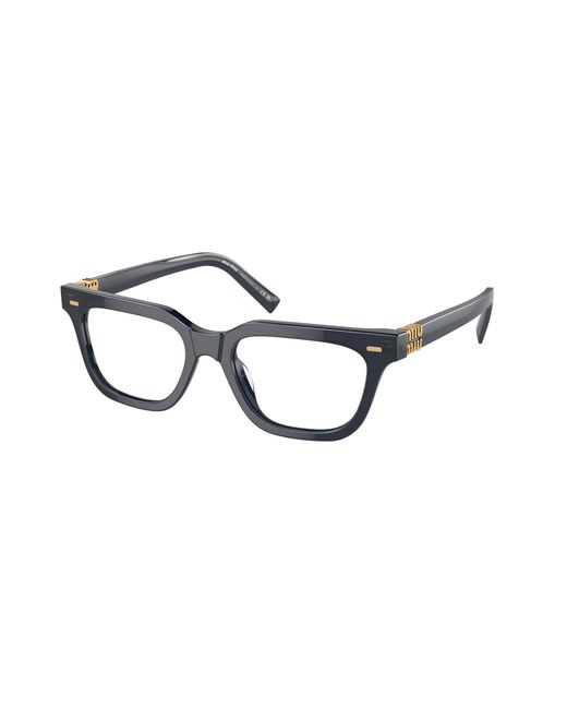 Miu Miu Black Mu 07Xv 16K1O1 Optical Frames Acetate Squared Normal