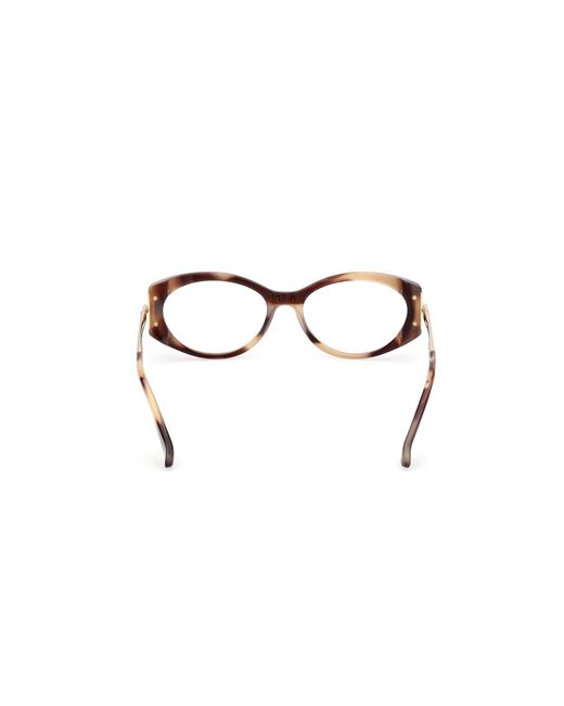Max Mara Black Mm5204 047 Optical Frames Acetate Round Normal