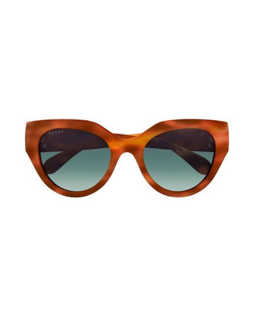 Gucci Black Gg1408S 004 Sunglasses Acetate Cat Eye Shaded