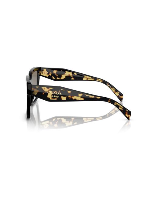 Prada Black Pr 24Zs 1Ab0A7 Sunglasses Acetate Squared Normal Shaded