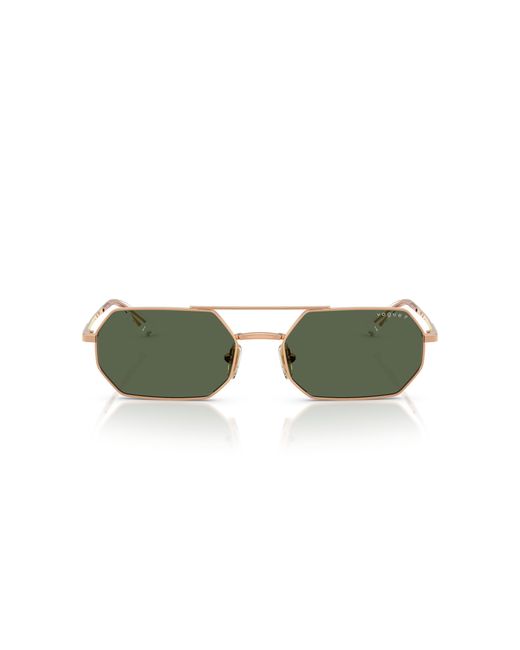 Vogue Eyewear Green Vo4329S 51529A Sunglasses Metal Geometric Polarized