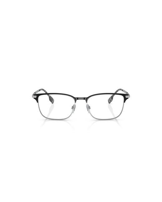 Burberry Black Be1372 1005 Optical Frames Metal Transparent Squared Normal for men