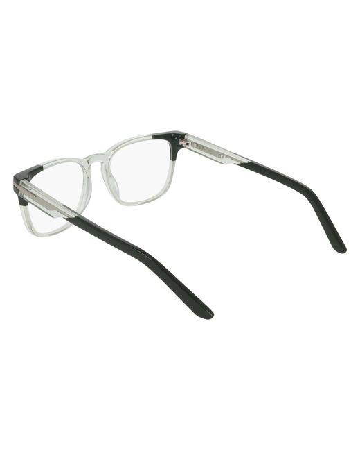 Nike Black 7180 333 Optical Frames Acetate Squared Normal