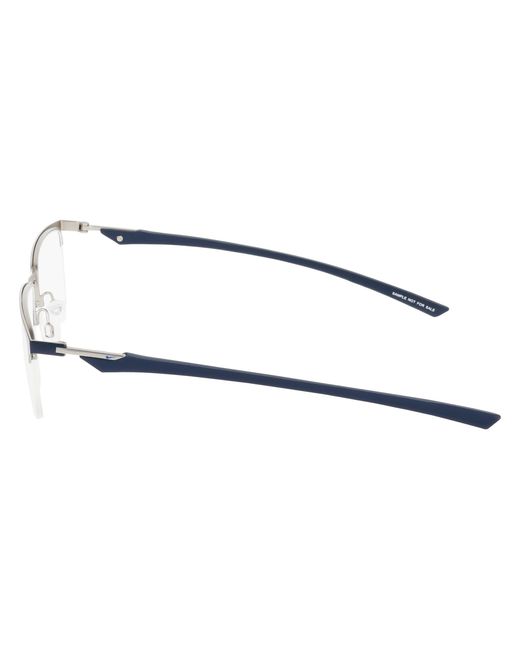 Nike Black 4318 001 Optical Frames Metal Squared Normal for men