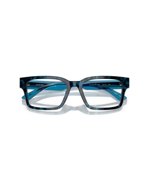 Emporio Armani Black Ea3245U 6180 Optical Frames Acetate Squared Normal