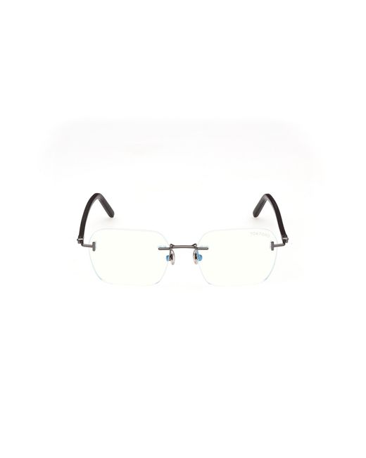 Tom Ford Black Ft5934-B 012 Optical Frames Metal Squared Normal for men
