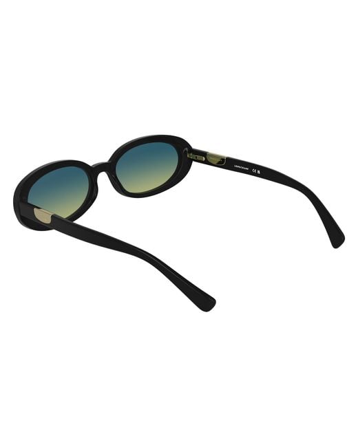 Longchamp Black Lo795S 001 Sunglasses Acetate Light Round Normal Nuanced