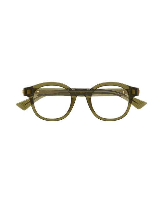 Bottega Veneta Black Bv1413O 004 Optical Frames Acetate Transparent Round for men
