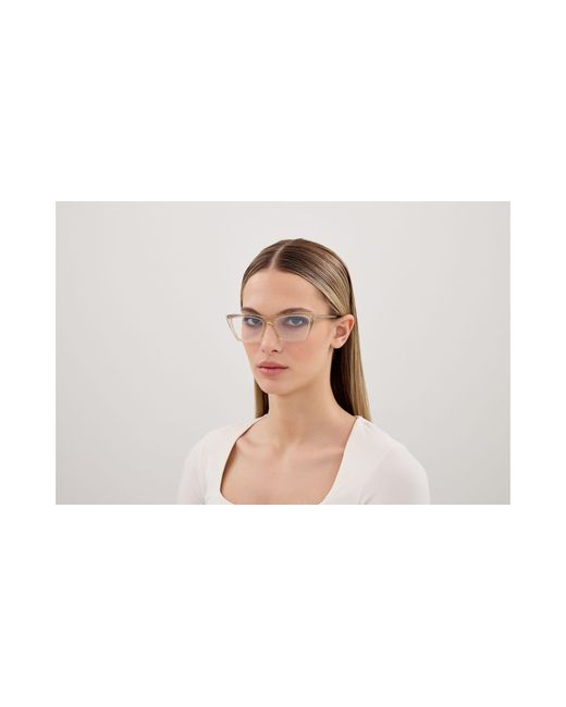 Saint Laurent Black Sl 737 Mica Thin Opt 007 Optical Frames Acetate Transparent Squared