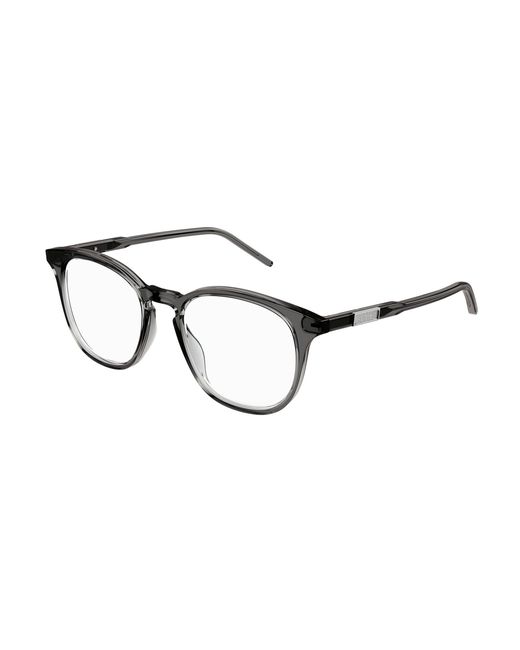 Gucci Black Gg1157O 005 Optical Frames Acetate Round for men