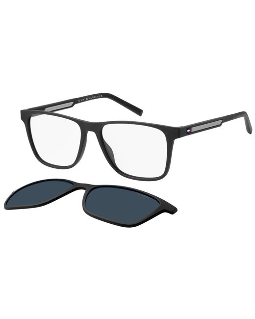 Tommy Hilfiger Black Th 2203/C Kb7/C3 Optical Frames Eco-Poliame Squared Polarized for men