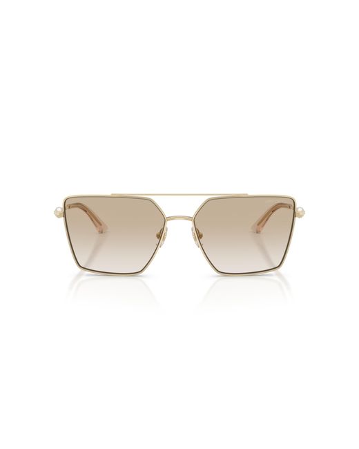Jimmy Choo Black Jc4016Hb 300611 Sunglasses Metal Squared Normal Shaded