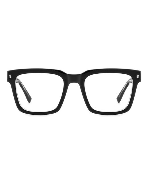 DSquared² Black Icon 0013 7C5 Optical Frames Acetate Squared for men
