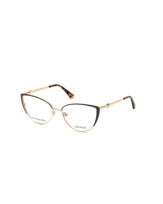 Guess Black Gu2813 049 Optical Frames Metal Cat Eye Normal